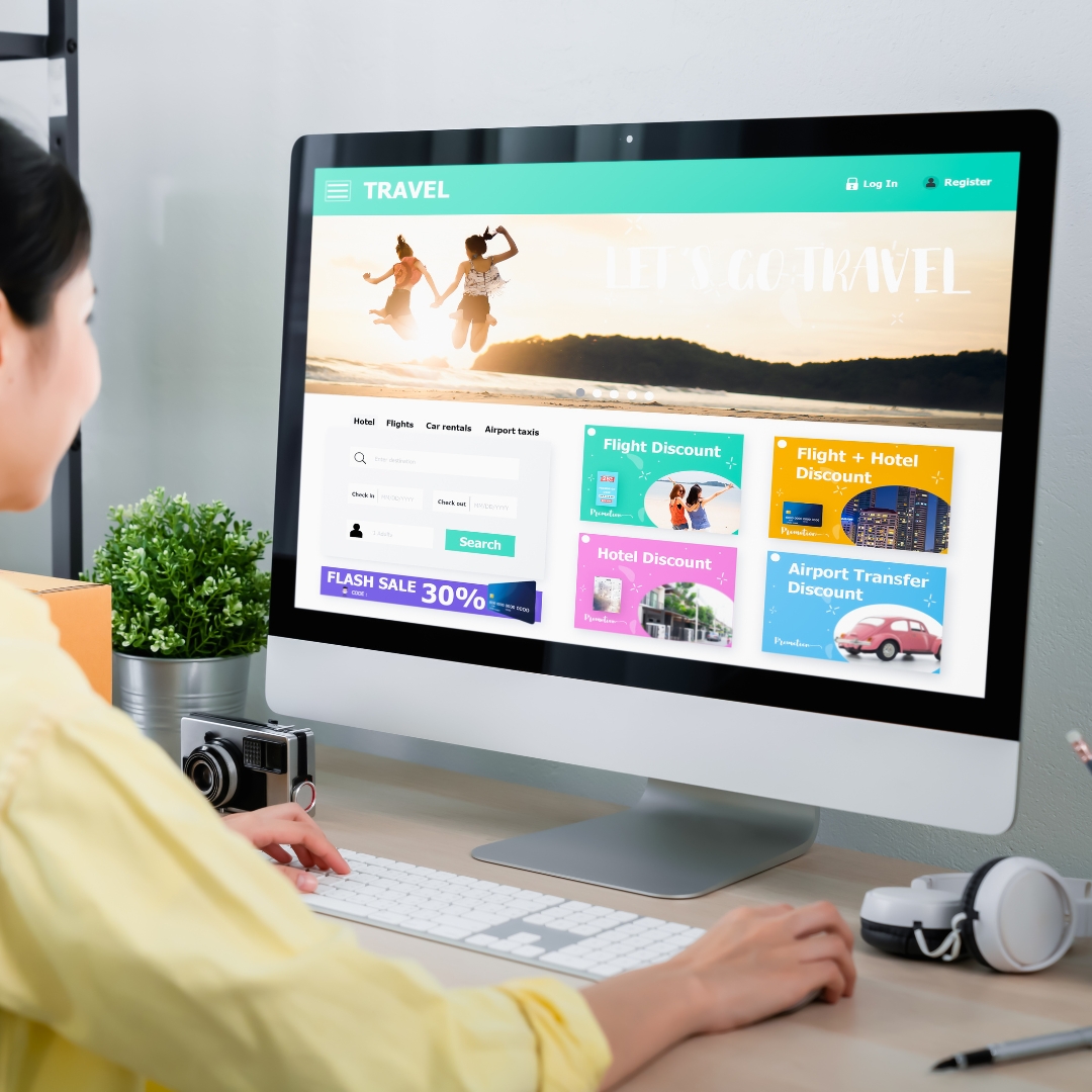 Parallax scroll and animated web design elements