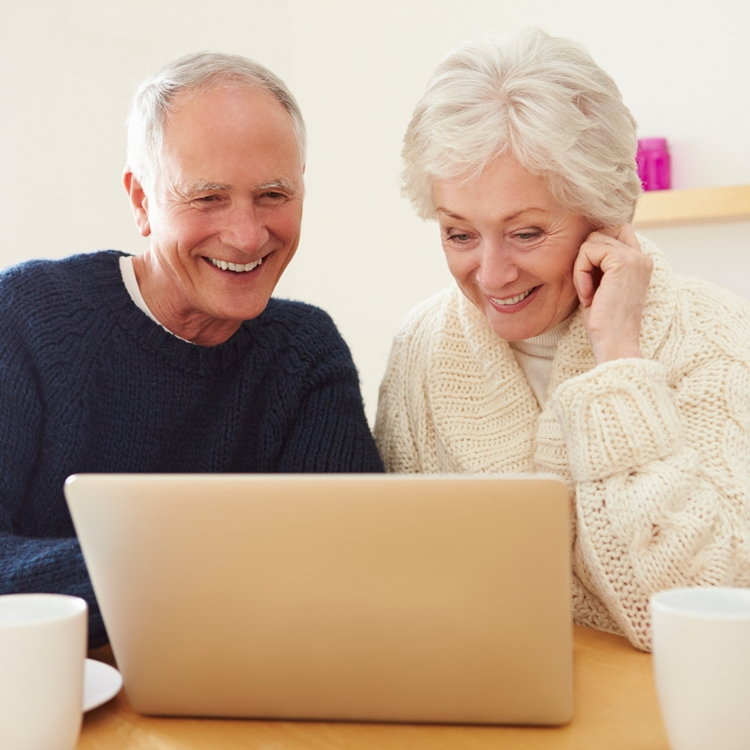 Retirement community marketing with helpful content and healthy aging tips.