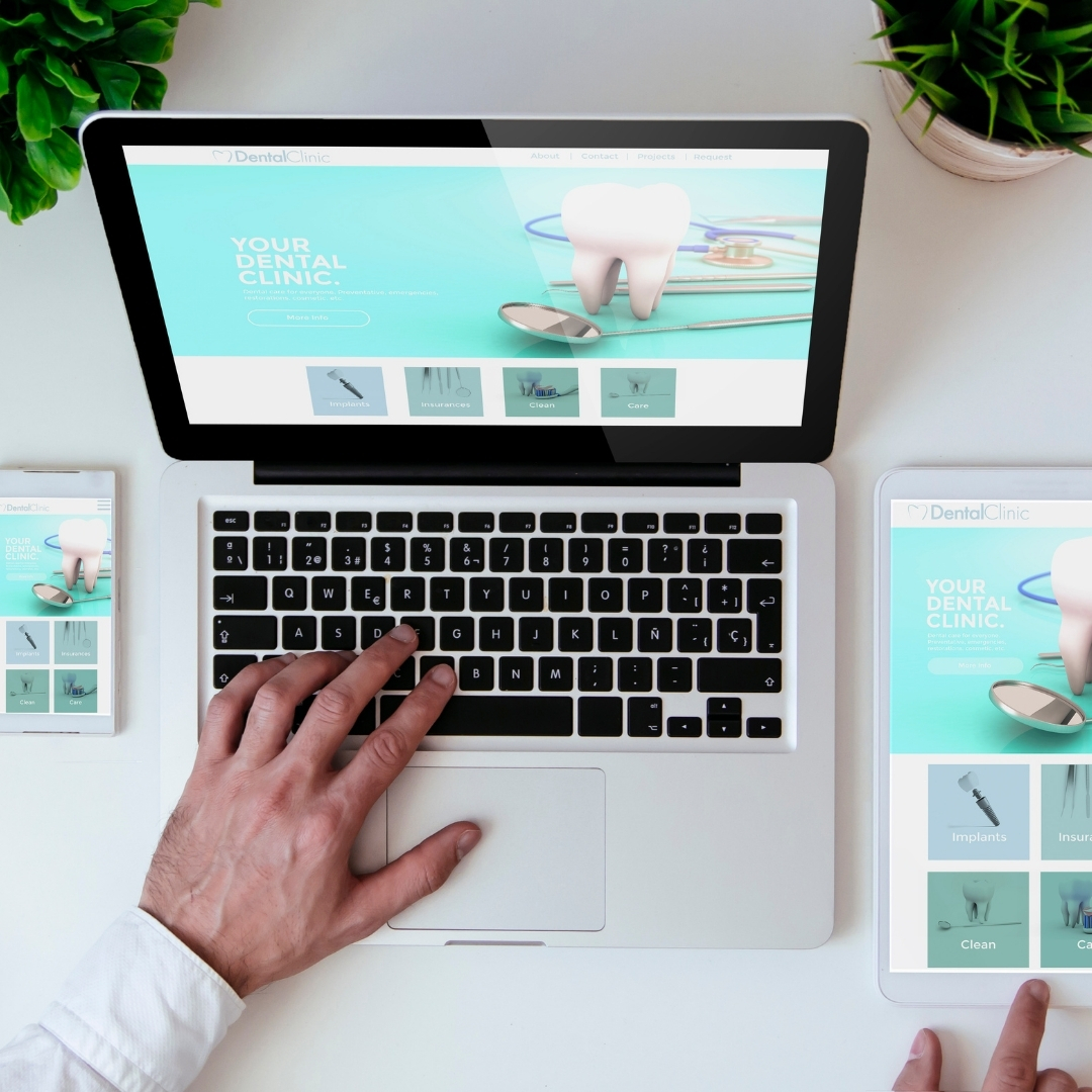 Modern dental website promoting patient trust and engagement