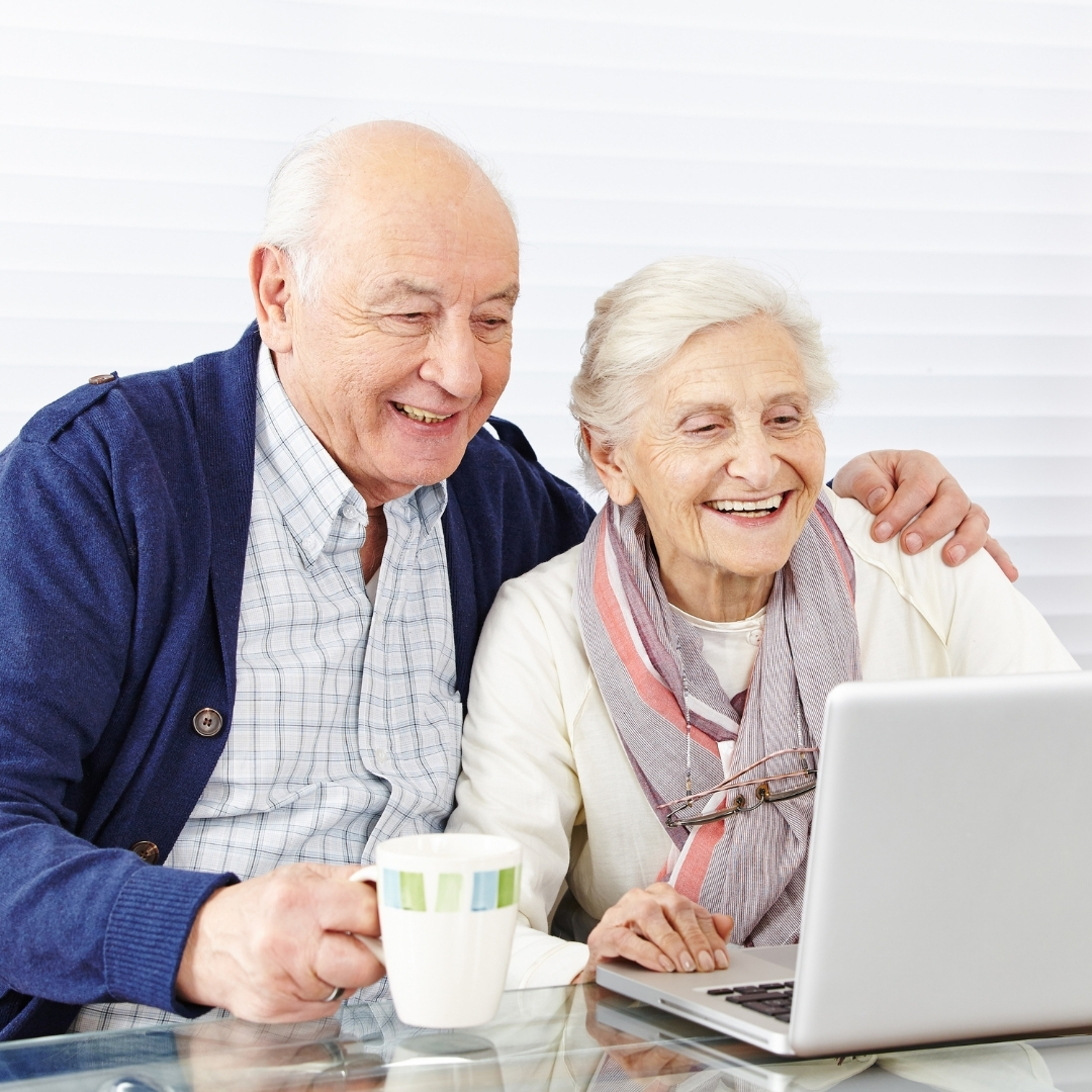 Digital resources and wellness tips for families on an assisted living website