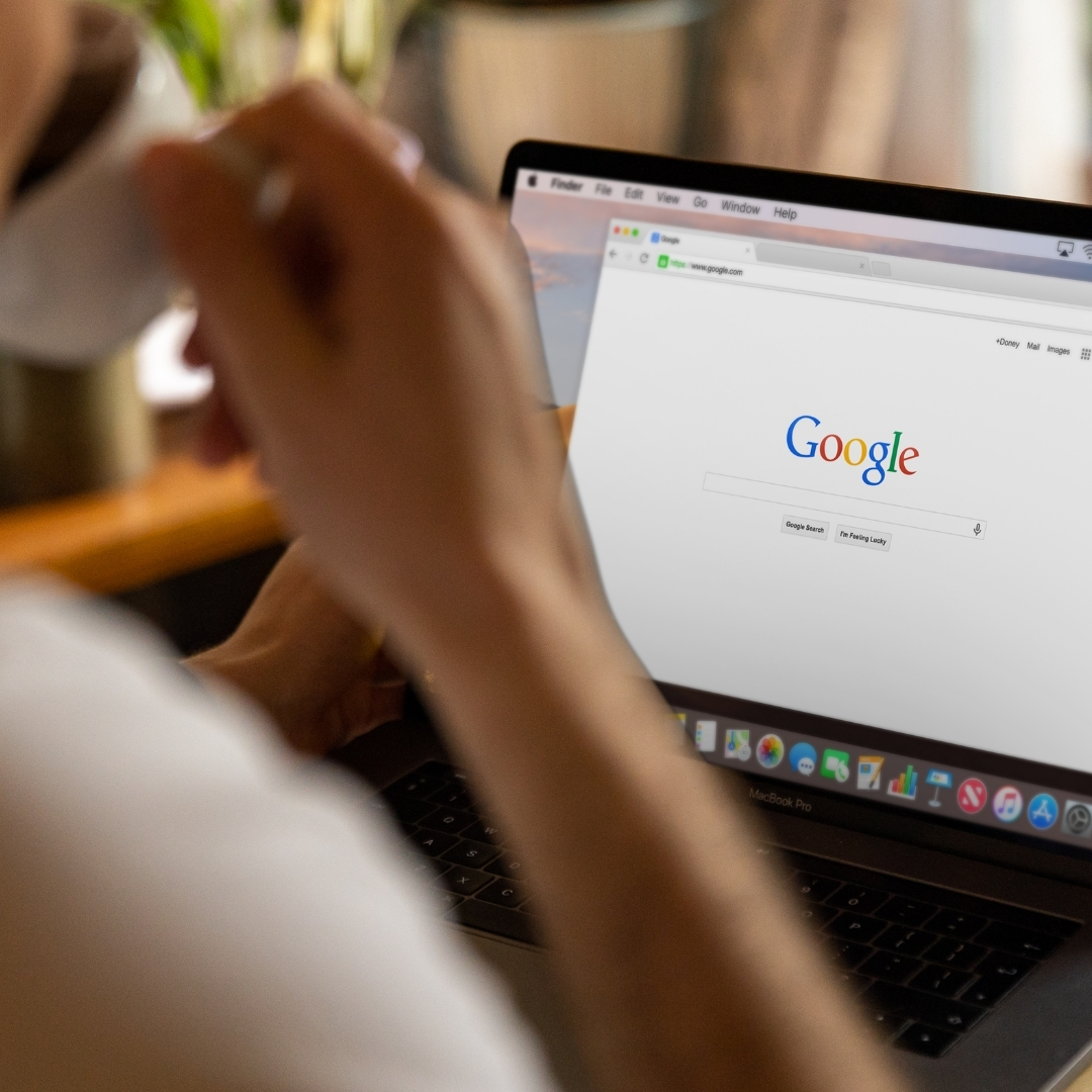 Person searching for retirement living options on Google